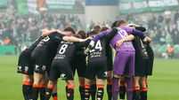 Cork City team huddle 9/11/2025