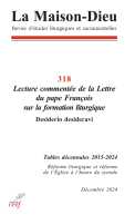 Maison-Dieu 318 - Lecture commentée de la Lettre du pape François sur la formation liturgique