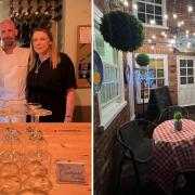 General manager Sydney Evans, chef Andy Eaton and front-of-house Alex at The Courtyard Italian restaurant in Great Yarmouth.