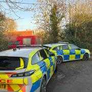 Police were called to reports of four men forcing entry to a property in Attleborough