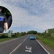 Drivers are currently facing delays following a crash on the A47 at Walton Highway, near King's Lynn