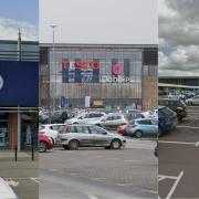 Three people have appeared in court charged with conspiring to steal goods worth £10,000 from major stores