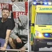 Asylum hotel protester Cameron Brown collapsed while being sentenced at court in Norwich