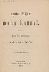 Laulu Mihkli lauliku kaas.