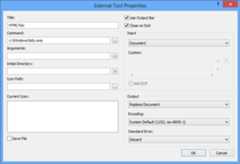 External Tools Properties
