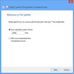 Split Files Wizard
