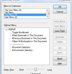 Customize Menus