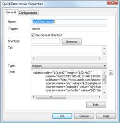 QuickTime movie Properties