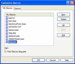 Customize Macros