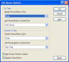 Tab Mouse Options