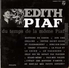 [Pochette de Du temps de la môme Piaf]