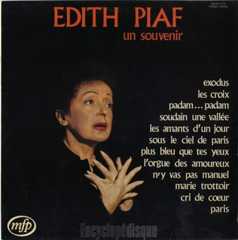 [Pochette de Édith Piaf, un souvenir (Édith PIAF)]