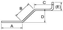 Multple Bends Formed Rebar Center Line Length Equation and Calculator