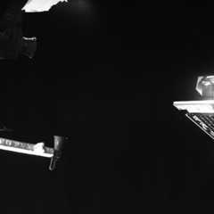 Figure 59: The MTM is equipped with three monitoring cameras – or ‘M-CAMs’ –which provide black-and-white snapshots in 1024 x 1024 pixel resolution. The magnetometer boom is seen in M-CAM 2. The images were taken with an exposure of 40 ms, and a time interval of six seconds between images, starting at 12:40:09 GMT (14:40:09 CEST) on 25 October. Eleven images were taken in the sequence – eight of them capture the motion of the boom, as seen here (image credit: ESA/BepiColombo/MTM , CC BY-SA 3.0 IGO)