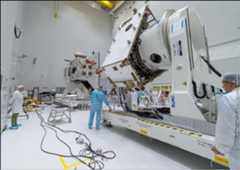 Figure 136: BepiColombo's MPO and MTM undergo electrical testing during activity at the Spaceport (image credit: Arianespace)