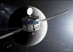 Figure 91: Artist's rendition of the MMO spacecraft in Mercury orbit (image credit: JAXA)