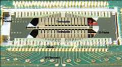 Figure 73: µRAD detector chip and part of I/F flexboard (without IR filter), image credit: MERTIS team