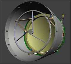 Figure 66: The receiver telescope which is being manufactured out of beryllium (image credit: BELA team)