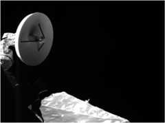 Figure 49: The image was taken on 28 November 2018 by one of the Mercury Transfer Module’s monitoring cameras, M-CAM 3. The image combines two pictures with different exposure times to account for the different brightness levels of different parts of the spacecraft (image credit: ESA/BepiColombo/MTM , CC BY-SA 3.0 IGO)
