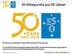 ESO50: Fifty highlights from fifty years (German)