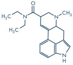 Molecular structure of LSD