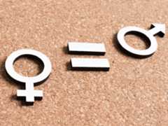 logo masculin et logo féminin avec le symbole égale entre les deux