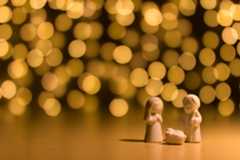 shallow focus photo of the Nativity figurine