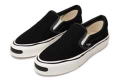 カミヤ“手描きライン”入り厚底ソールのスリッポンスニーカー「コーネル」