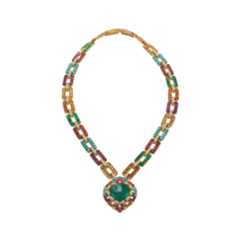 《コンバーチブル・ソートワール=ブレスレット》ゴールド、アメシスト、ターコイズ、シトリン、ルビー、エメラルド、ダイヤモンド1969年頃 ブルガリ・ヘリテージ・コレクション