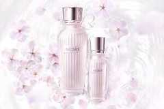 コスメデコルテ“着物”着想フレグランスに「桜の香り」淡いピンクの“帯リボン”を結んだ水性香水