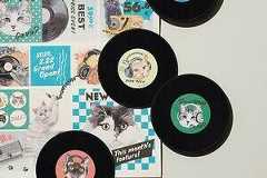 アフタヌーンティー・リビング”音楽をたのしむネコ”雑貨、DJネコの食器やレコード猫の文具