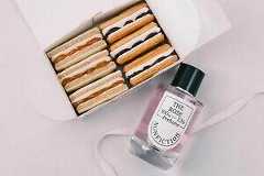 ノンフィクション×ノーレーズンサンドイッチ、ローズやアプリコット香るバターサンドと香水のセット