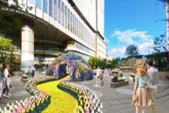 春イベント｜映画『ウィキッド 永遠の約束』フラワードームが日比谷に、オズへ導く“黄色いレンガの道”も登場