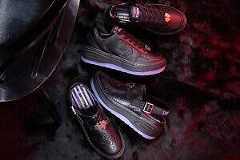 コンバース×アナ スイ”蝶＆薔薇”モチーフの「ウエポン」透明パープルの厚底スニーカー＆クロッグ