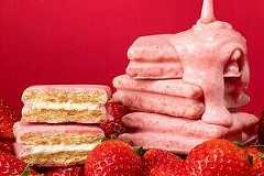 シュガーバターの木“サクサクショコラサンド”に春限定いちごミルク味