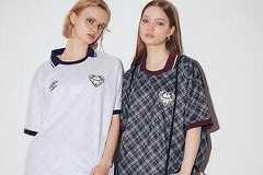 アンブロ×エモダ、“リボン＆ギャザー”のシアートップスやチェック柄ゲームシャツ