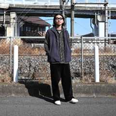 THE DAY(ザデイ)WIND ZONE FLEECE VESTコーディネートのショップスナップ
