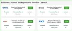 searching in Overleaf