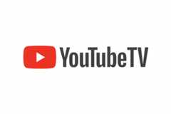 The YouTube TV logo, featuring a red play button icon next to the text YouTube TV in dark gray, set against a clean white background.