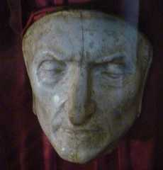Dante death mask in Palazzo Vecchio