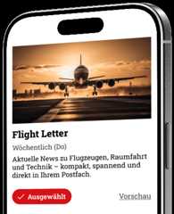 Handy-Screenshot des Newsletters