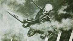 Ein Verdunkelungsaufruf auf einem Plakat, aber auch er hat nicht mehr geholfen.