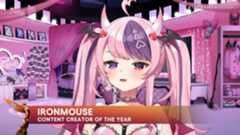 「Content Creator of The Year」はVtuberに!アメリカ発VShojo所属の「ironmouse」が受賞【TGA2023】
