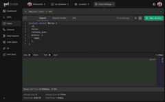 Screenshot of query editor for an analyse query, showing visual analyse output.