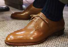 Blucher By Koji Suzuki Blucher by Koji Suzuki with shadow stripe socks