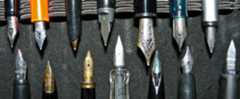 Various fountain pen nibs