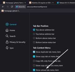 Tab Unloading in Waterfox G4