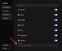 Provider Base URL Configuration