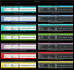 Tables with Colors within a Table in a Terminal