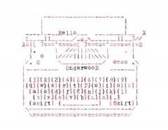 ASCII art typewriter